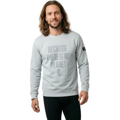 ECOALF Sweatshirt Bleu Perle en Coton Bio - Casual Hommes - Publicité ECOALF Sweatshirt Bleu Perle en Coton Bio - Casual Hommes - Publicité