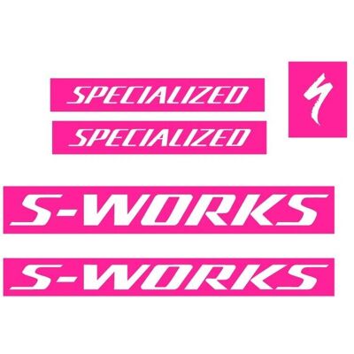 Autocollant Rose pour Cadre S-Works Mod-6 - Autocollant pour cadre de vélo Autocollant Rose pour Cadre S-Works Mod-6 - Autocollant pour cadre de vélo