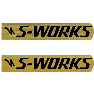 Autocollant de cadre S-Works Mod-11 en or - Accessoire vélo Autocollant de cadre S-Works Mod-11 en or - Accessoire vélo