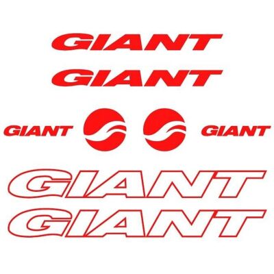 Set de Stickers pour Vélo Giant Mod-1 - Résistant aux UV - Publicité Set de Stickers pour Vélo Giant Mod-1 - Résistant aux UV - Publicité