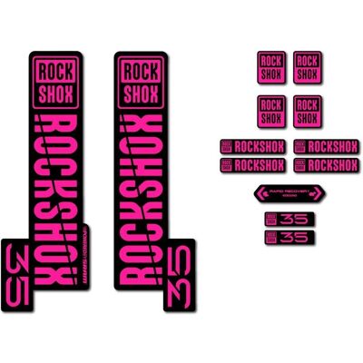 Autocollants Rose Rock Shox 35 2021 Fourche Velo - Autocollants Fourche Velo - Publicité Autocollants Rose Rock Shox 35 2021 Fourche Velo - Autocollants Fourche Velo - Publicité