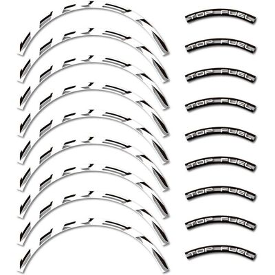 Autocollants blancs pour jantes de vélo Trek 26" - Autocollants pour jantes - Publicité Autocollants blancs pour jantes de vélo Trek 26" - Autocollants pour jantes - Publicité