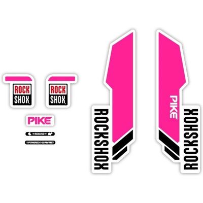 Autocollants pour Fourche de Vélos Rock Shox Pike Mod-2 29'' Rose - Publicité Autocollants pour Fourche de Vélos Rock Shox Pike Mod-2 29'' Rose - Publicité