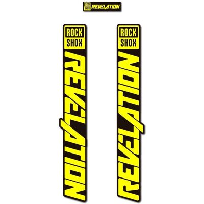 Autocollants pour Fourche Velo Rock Shox Revelation 2021 - Autocollants pour Fourche Velo - Publicité Autocollants pour Fourche Velo Rock Shox Revelation 2021 - Autocollants pour Fourche Velo - Publicité