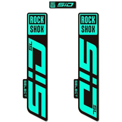Autocollants pour Fourche VTT Rock Shox Sid Select SL 2020 Vert - Publicité Autocollants pour Fourche VTT Rock Shox Sid Select SL 2020 Vert - Publicité