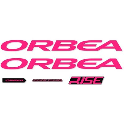 Autocollants Orbea Rise Advanced Dynamics Rosa - Cadre vélo - Publicité Autocollants Orbea Rise Advanced Dynamics Rosa - Cadre vélo - Publicité