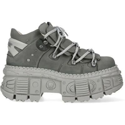 New Rock M-106WALL-C63 Graue Unisex Leder Stiefel New Rock M-106WALL-C63 Graue Unisex Leder Stiefel