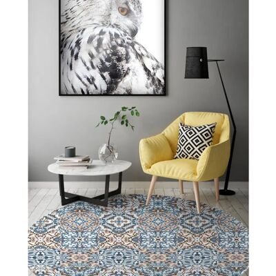 Panorama - Alfombra Vinílica Redonda Azul 150x150 - Azul - Vinyl rug Panorama - Alfombra Vinílica Redonda Azul 150x150 - Azul - Vinyl rug