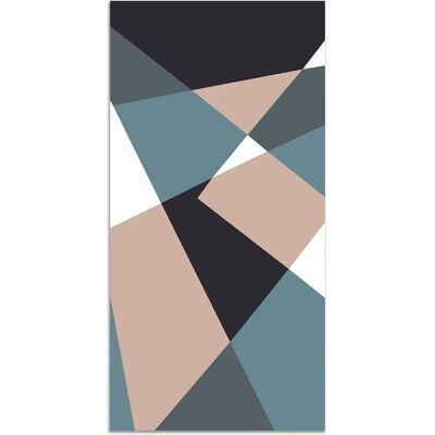 Alfombra Vinílica Azul Panorama - Estilo Abstracto Geométrico - 80x300cm Alfombra Vinílica Azul Panorama - Estilo Abstracto Geométrico - 80x300cm