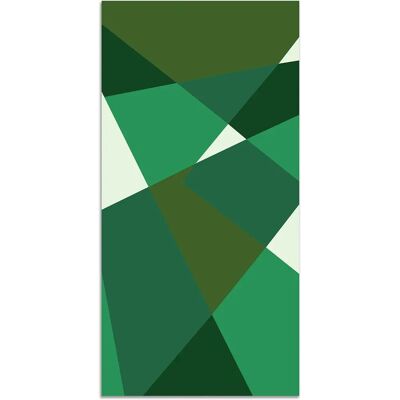 Alfombra vinílica verde Panorama - Geometría minimalista 80x250cm Alfombra vinílica verde Panorama - Geometría minimalista 80x250cm