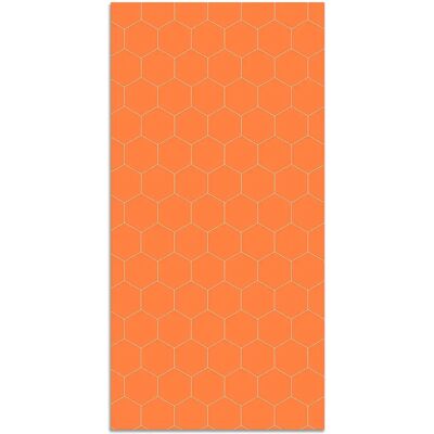 Alfombra vinílica Panorama Naranja - Mosaico hexágonos 80x200cm Alfombra vinílica Panorama Naranja - Mosaico hexágonos 80x200cm