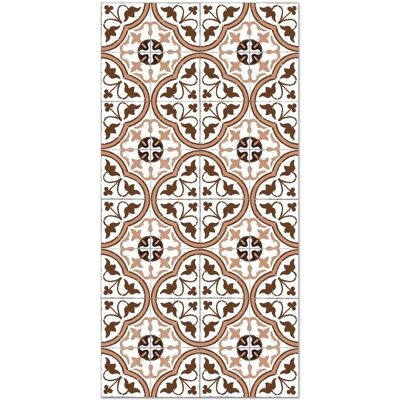 HOME & LIVING Tapis en vinyle inspiré des carreaux 200x200cm - Antidérapant et ignifuge - Publicité HOME & LIVING Tapis en vinyle inspiré des carreaux 200x200cm - Antidérapant et ignifuge - Publicité