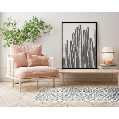 HOME & LIVING Tapis en Vinyle Inspiré par des Carreaux - Antidérapant, Ignifuge, 100x140cm - Publicité HOME & LIVING Tapis en Vinyle Inspiré par des Carreaux - Antidérapant, Ignifuge, 100x140cm - Publicité
