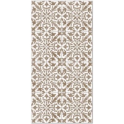 HOME & LIVING Tapis vinilique géométrique marron - Tapis pour cuisine et salon - Publicité HOME & LIVING Tapis vinilique géométrique marron - Tapis pour cuisine et salon - Publicité