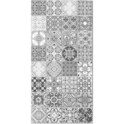HOME AND LIVING Tapis vinyle gris Jaén - Motif hydraulique moderne - Publicité HOME AND LIVING Tapis vinyle gris Jaén - Motif hydraulique moderne - Publicité
