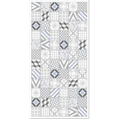 Tapis en vinyle hydraulique Love gris bleu 80x250 cm - Tapis - Publicité Tapis en vinyle hydraulique Love gris bleu 80x250 cm - Tapis - Publicité