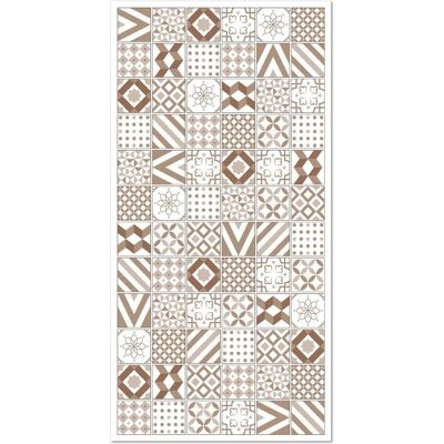 Tapis en vinyle Home & Living Love Marron 160x230cm - Antidérapant, Ignifuge - Publicité Tapis en vinyle Home & Living Love Marron 160x230cm - Antidérapant, Ignifuge - Publicité