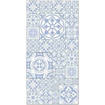 HOME & LIVING Tapis vinyle hydraulique bleu - Tapis - Publicité HOME & LIVING Tapis vinyle hydraulique bleu - Tapis - Publicité