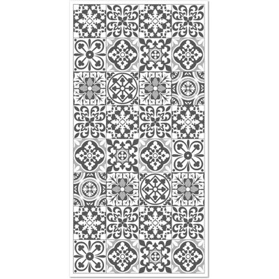Tapis en vinyle hydraulique Triana gris 60x200cm - Antidérapant, ignifuge, tapis de cuisine - Publicité Tapis en vinyle hydraulique Triana gris 60x200cm - Antidérapant, ignifuge, tapis de cuisine - Publicité
