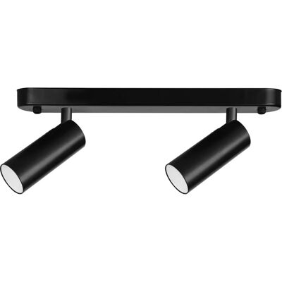 Projecteur LED double Forlight Lighting - 3,7W 3000K Noir - Publicité Projecteur LED double Forlight Lighting - 3,7W 3000K Noir - Publicité