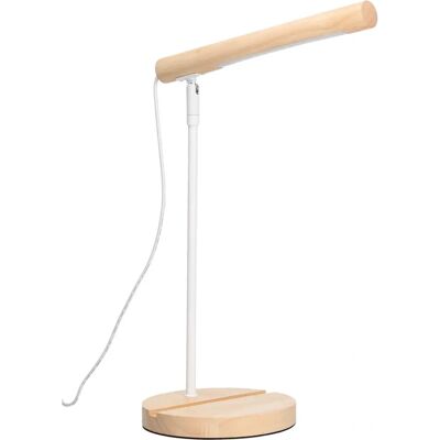 FORLIGHT Arlo Lámpara de Escritorio Madera Natural Acero Luz Neutra 4000K FORLIGHT Arlo Lámpara de Escritorio Madera Natural Acero Luz Neutra 4000K