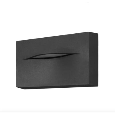 Applique LED Rectangulaire - Gris Urbain - IP65 - Publicité Applique LED Rectangulaire - Gris Urbain - IP65 - Publicité