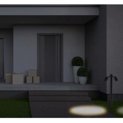 Forlight Pixa Baliza de Jardín 2 Focos GU10, Negro, IP44 Forlight Pixa Baliza de Jardín 2 Focos GU10, Negro, IP44