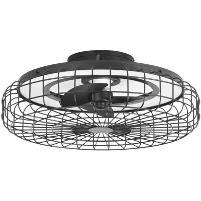 Ventilador de Techo LED Negro Merak - 6 Velocidades, Regulable, IP44 Ventilador de Techo LED Negro Merak - 6 Velocidades, Regulable, IP44
