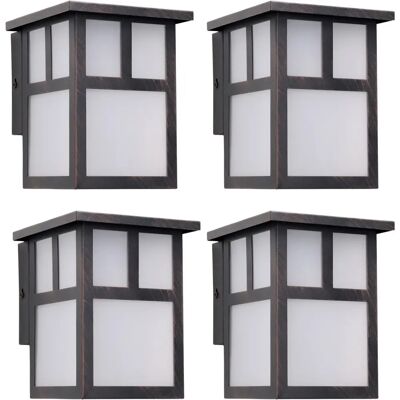 Forlight Osaka Lámpara de Pared - Estilo Japonés Rústico IP23 Acero Forlight Osaka Lámpara de Pared - Estilo Japonés Rústico IP23 Acero