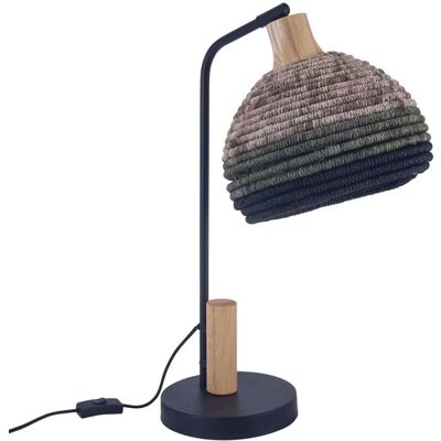 Lámpara de mesa Forlight Korg - Metal y madera - E27 - 15W Lámpara de mesa Forlight Korg - Metal y madera - E27 - 15W