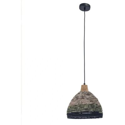 Lámpara colgante Forlight Korg - Cuerda natural, Negro, 300mm - Lámpara colgante Lámpara colgante Forlight Korg - Cuerda natural, Negro, 300mm - Lámpara colgante