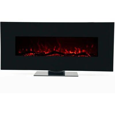 Kekai Minesota Chimenea eléctrica de pared 1600W - Negro Kekai Minesota Chimenea eléctrica de pared 1600W - Negro