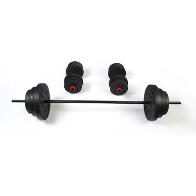 KEBOO Juego ajustable de mancuernas y barra 50kg - Equipo de gimnasio en casa KEBOO Juego ajustable de mancuernas y barra 50kg - Equipo de gimnasio en casa