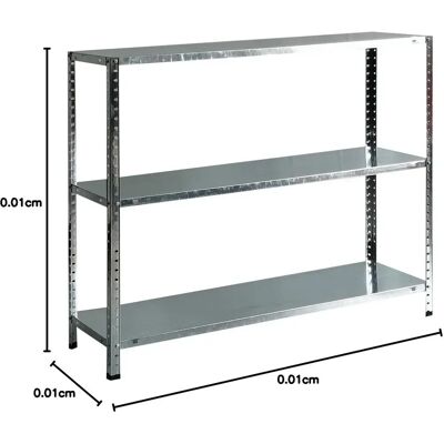 Galvaniserad Metallhylla Catter House Nils Solid 90 - 70x30x90 cm, 3 Stålsupport Galvaniserad Metallhylla Catter House Nils Solid 90 - 70x30x90 cm, 3 Stålsupport