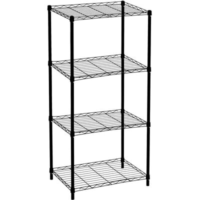 Scaffale metallico Klaus 120 - Nero - 4 ripiani Scaffale metallico Klaus 120 - Nero - 4 ripiani