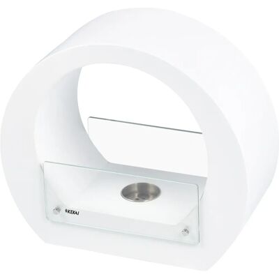 Kekai Vesubio Bioetanol Chimenea - Elegante Blanco Kekai Vesubio Bioetanol Chimenea - Elegante Blanco