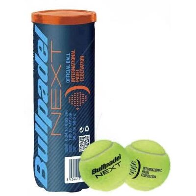 Bullpadel FIP Next Lime Zielony - Piłki do Padel - Opakowanie 3 szt. Bullpadel FIP Next Lime Zielony - Piłki do Padel - Opakowanie 3 szt.