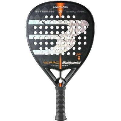 Bullpadel - Paquito Navarro Hack 03 Pro 2022 - Raquette de padel - Gris - Taille unique - Publicité Bullpadel - Paquito Navarro Hack 03 Pro 2022 - Raquette de padel - Gris - Taille unique - Publicité
