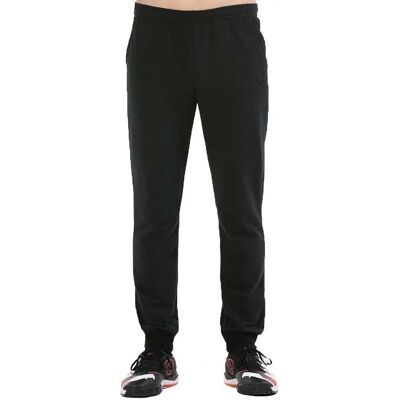 Pantaloni Bullpadel Imano - Cintura Regolabile, French Terry, Nero - Pantaloni Pantaloni Bullpadel Imano - Cintura Regolabile, French Terry, Nero - Pantaloni