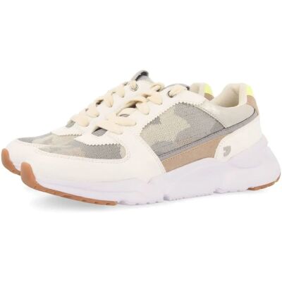 Gioseppo Weiße Camouflage Sneaker - Freizeit Schuhe Damen Gioseppo Weiße Camouflage Sneaker - Freizeit Schuhe Damen