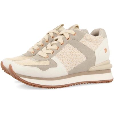 Gioseppo Lellig Baskets Monocolor Blanc Cassé avec Cuña Interne - Femme Gioseppo Lellig Baskets Monocolor Blanc Cassé avec Cuña Interne - Femme