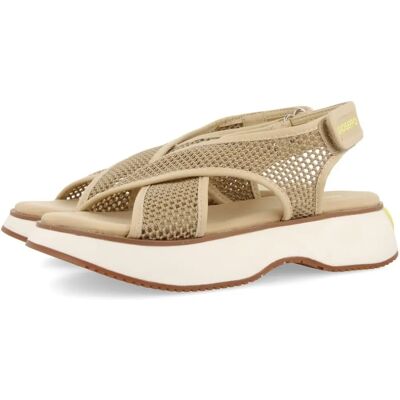Gioseppo Valdina Sandales de Sport en Mesh Beige - Sandales Gioseppo Valdina Sandales de Sport en Mesh Beige - Sandales