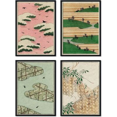 NACNIC Pôsteres de Paisagem Vintage Japonesa - 29 x 42 cm NACNIC Pôsteres de Paisagem Vintage Japonesa - 29 x 42 cm