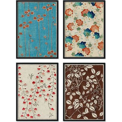 NACNIC Pack de Cartazes Japoneses Vintage - Decoração de Parede NACNIC Pack de Cartazes Japoneses Vintage - Decoração de Parede