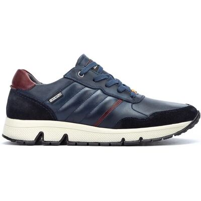 Pikolinos Hombre Zapatillas de Cuero Azul - Zapatos Pikolinos Hombre Zapatillas de Cuero Azul - Zapatos