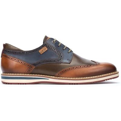 Pikolinos Avila leather shoes brown navy blue Pikolinos Avila leather shoes brown navy blue