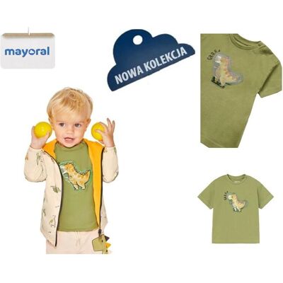 T-shirt holograficzny Dino od Mayoral - 18M Khaki - T-shirt T-shirt holograficzny Dino od Mayoral - 18M Khaki - T-shirt
