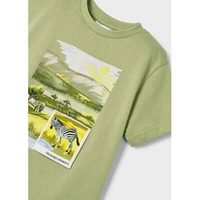 T-shirt w Zielonej Bawełnie Mayoral - Chłopcy T-shirt w Zielonej Bawełnie Mayoral - Chłopcy