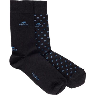 Fluchos Modell CA0009 Navy-Schwarz Socken - Socken Fluchos Modell CA0009 Navy-Schwarz Socken - Socken