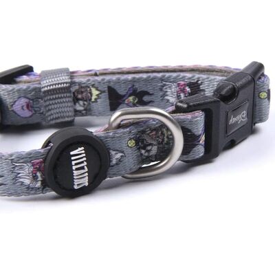 Collare per Cani Villains Disney XXS/XS - Regolabile, Poliestere, Grigio Collare per Cani Villains Disney XXS/XS - Regolabile, Poliestere, Grigio
